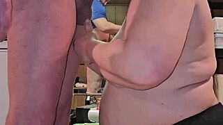 Thick milf takes my cock in her mouth, sucking deeply while I watch her pleasure unfold in this intimate encounter