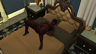 Ebony Demi Rubs One Out In Black Cartoon