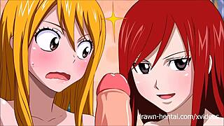 Fairy Tail Hentai with Natsu, Lucy, and Erza in Steamy Action