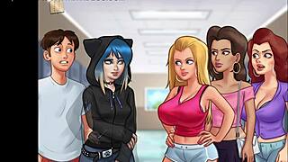 Summertime Saga 98 with Homemade College Blonde Big Tits