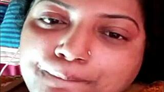 Pakistani Teen's Steamy Whatsapp Call with Anal Lesbian Action