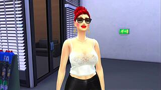 I fuck the customer in the car