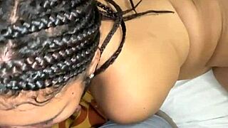 she keeps sucking my big black cock even after i cum hard!