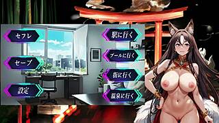 Night Fox Kodama's explosive train game live play with naughty touches inside the car - clip two two