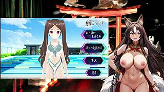 Night Fox Kodama's explosive train game live play with naughty touches inside the car - clip two two