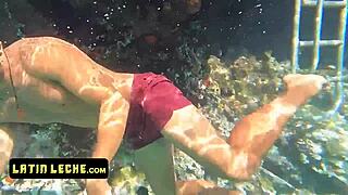 Snorkeling Turns to Hardcore Fucking with Latina Gay Action