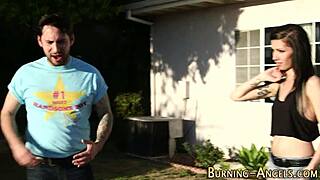 Tattooed emo in goth alternative style