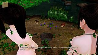 check out these big tits in the harem hotel game