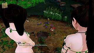 check out these big tits in the harem hotel game