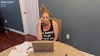 I’m obsessed, curvy milf Danni Jones gets pounded by fit masseuse at home.