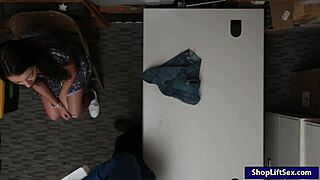 Pretty Shoplifter Lily Adams Gets Her Twat Ripped Open!