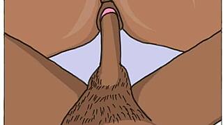 African black couple fucking in drawing part 2