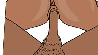 African black couple fucking in drawing part 2