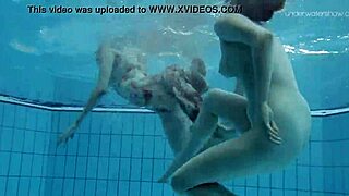 Anna Netrebko and Lada Poleshuk dive into steamy underwater lesbian action