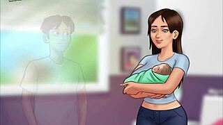 Summertime saga 248: intense doggystyle with bent over shaved pussy