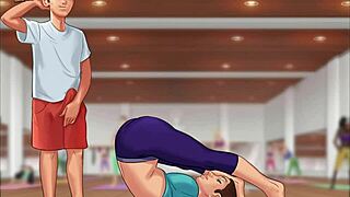 Summertime saga 248: intense doggystyle with bent over shaved pussy