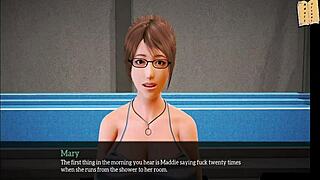 Redhead milf and blonde teen in homemade 3D hentai family adventure