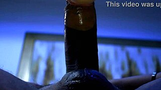 She prepares to suck a massive 24cm cock in this intense scene