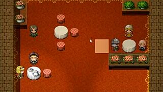 damsel in distress sucks premature ejaculating cock in harem game