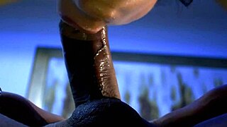 She prepares to suck a massive 24cm cock in this intense scene