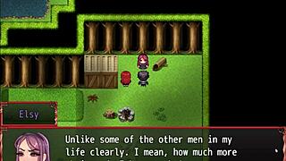 damsel in distress sucks premature ejaculating cock in harem game