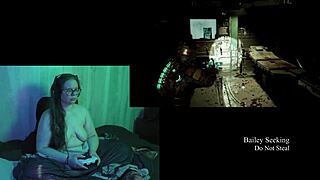 naked deadspace play through part 2, big tits bouncing?