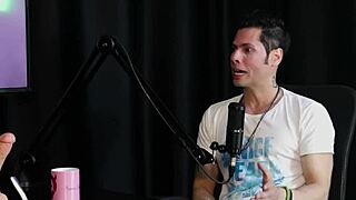 gay gangbang in elevator with sheer red lingerie