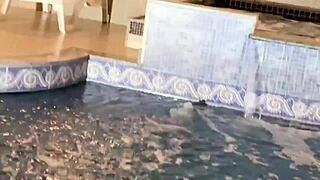 Milf Latina Blonde in Lingerie Gets Anal Fucked