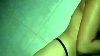 Petite teen's anal adventure with thong-wearing hottie