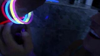 girl next door inked teen tugging in pov outdoors