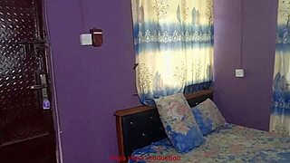 amazing fuck between gate man and creamy house help ends with creampie