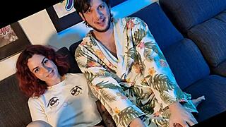 Redhead Girl Delivers Blowjob, Pussy Licking, Cowgirl, and Doggy with Cumshot