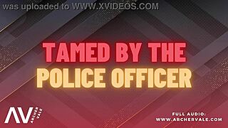 Police officer chastity cage training in a gay audio story