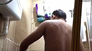 gay guy gets wild with friend's huge cock in horny fetish session