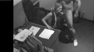 blonde blowjob with cumshot in hidden cam voyeur spying session