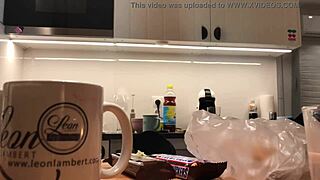 Young Amateur Wife Caught on Voyeur Cam Washing Dishes