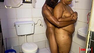 Couple engages in doggystyle sex in bathroom