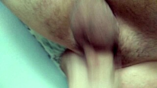 Hetero guy fucks ass with dildo