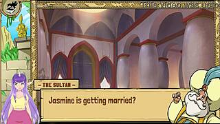 Queen Trainer Part 1: Princess Jasmine's Wild Boobs Show