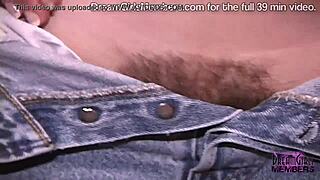 Ever watched a private hairy bush girlfriend pleasuring herself at home?