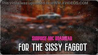 Surprising sissy with BBC roadhead.