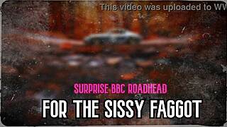 Surprising sissy with BBC roadhead.