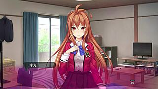 Enjoy bukkake in this hentai game