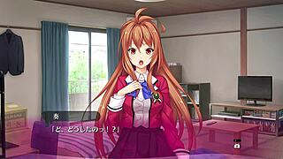 Enjoy bukkake in this hentai game