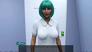 Beautiful black women in a futuristic setting in a dating simulation game
