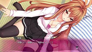 Enjoy bukkake in this hentai game