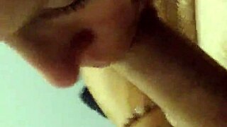 Johnny GETS some HEAD from blonde babe