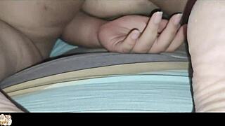 her tight pussy gets wet on my cock