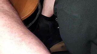 I secretly enjoy a hidden moment at work with a mature amateur