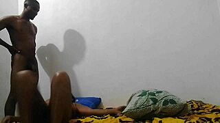A horny Colombian gets fucked by a machine